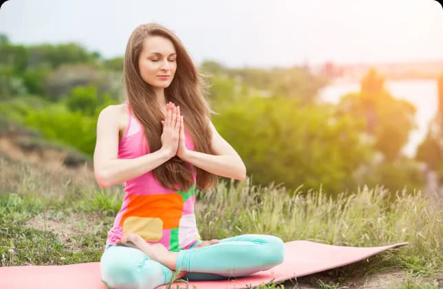 Imagen de una clase de yoga